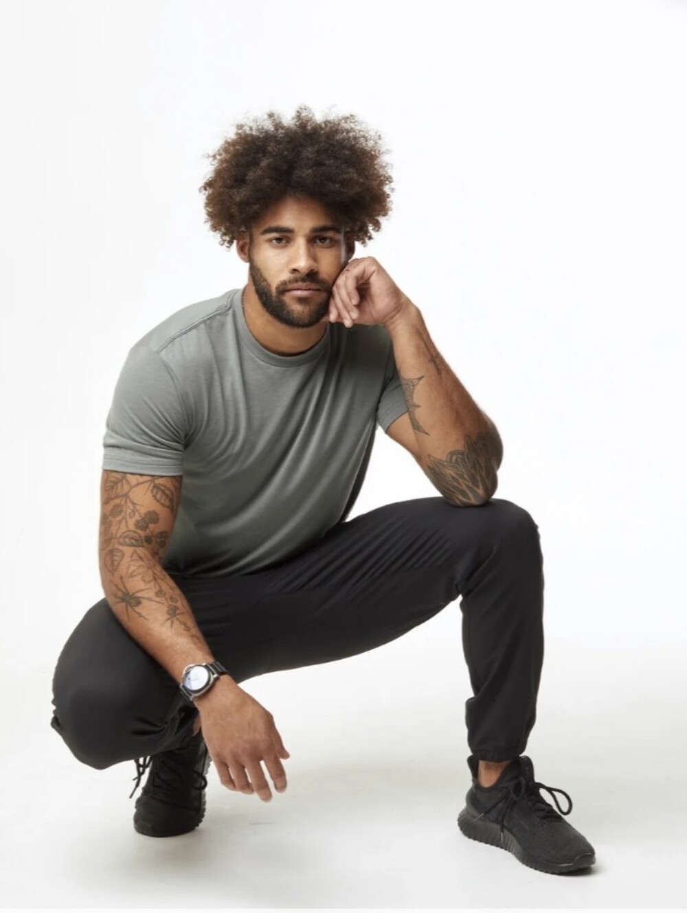 Fresh Clean Threads Recycled Stretch Joggers Jogger Track Athletic Pants Black L